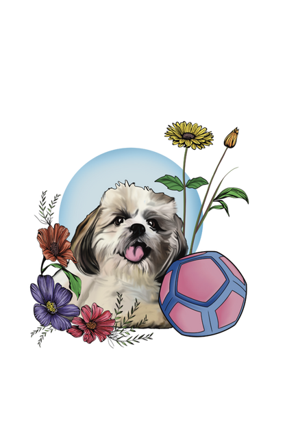 Shih Tzu Meadow Tote Bag