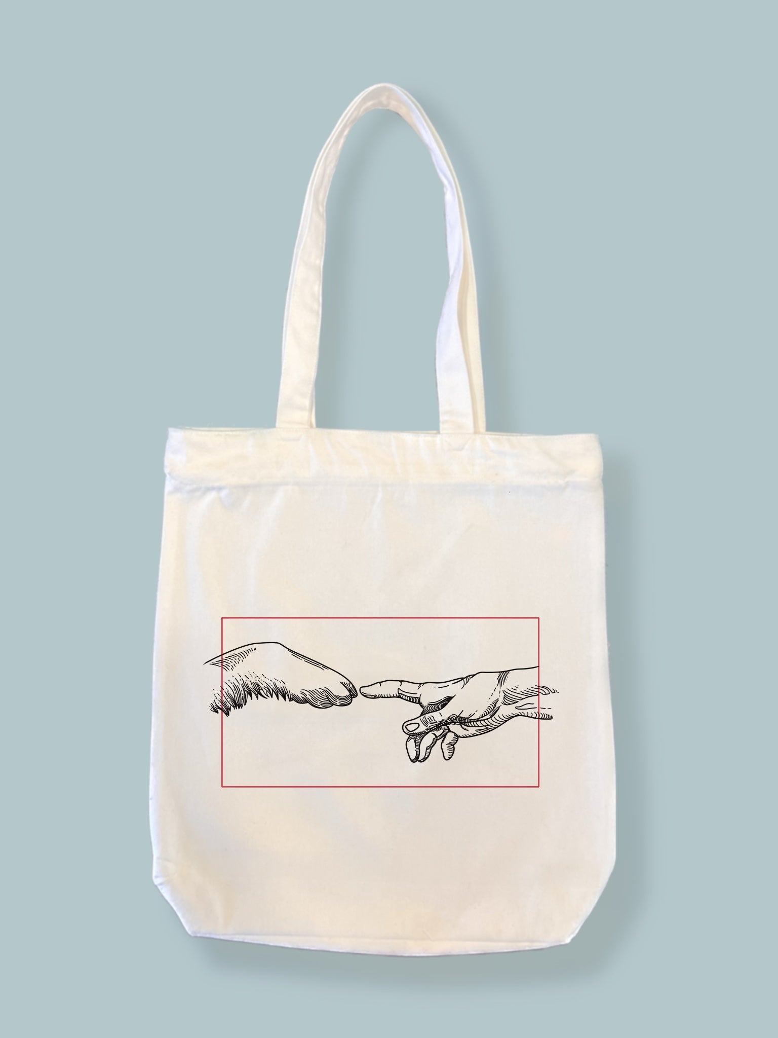 Dog lover tote bag, unique design tote bag, canvas tote bag