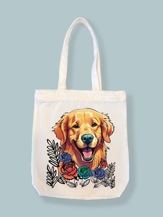 Golden Bloom Tote Bag