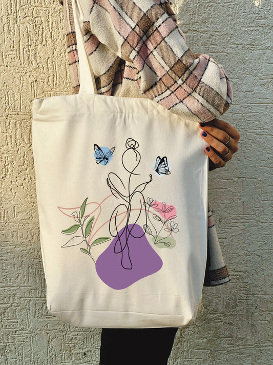 Self Love Canvas Tote Bag