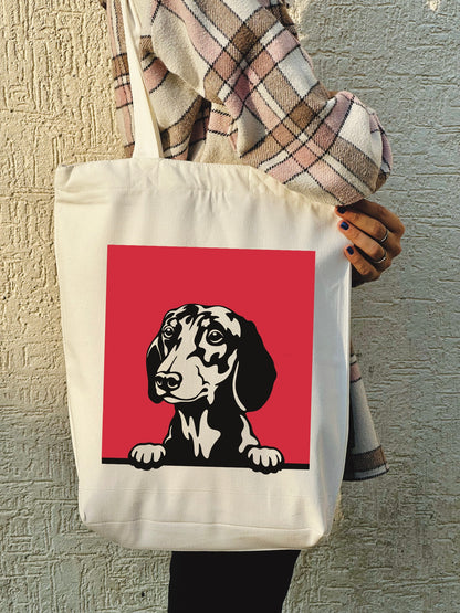 Dachshund Charm Tote Bag