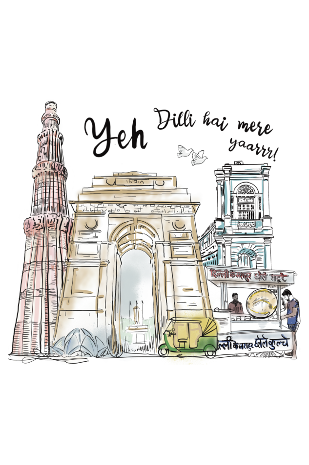 Delhi City Tote bag