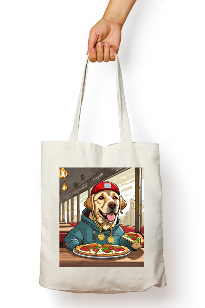 Lab and Pizza Tote