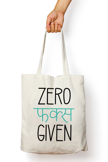 Zero F*cks Given Tote Bag