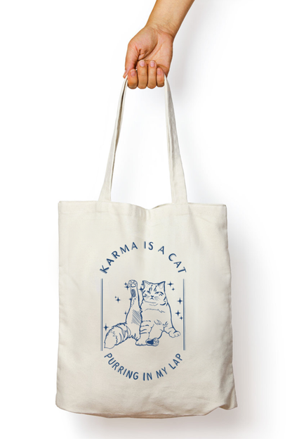 Purrfect Karma Tote Bag